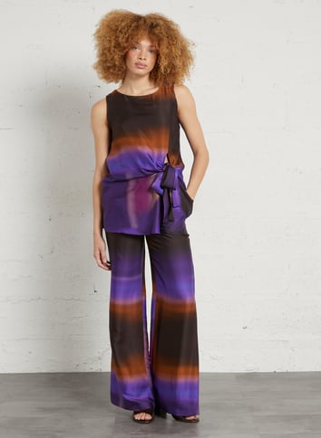 Printed round-neck tank top MOMONI Multicolored